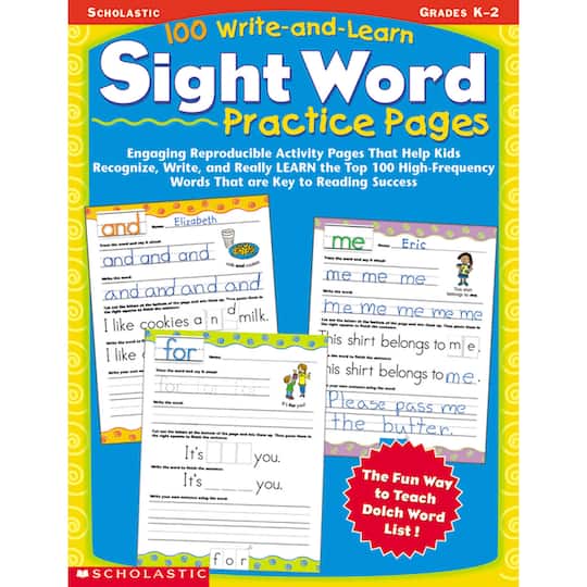 Scholastic&#xAE; 100 Write And Learn Sight Word Practice Pages